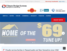 Tablet Screenshot of climatedesignsystems.com
